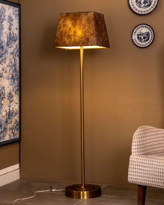 Rustic Velvet Tapered Rectangular Shade