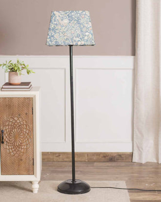 Bird Printed Cotton Tapered Rectangle Lamp Shade