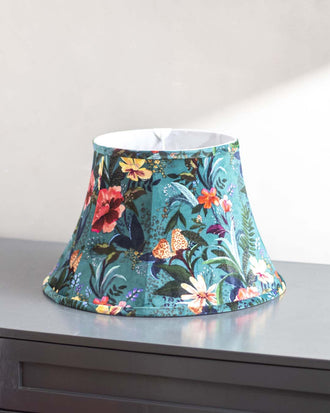 Floral Art Printed Cotton Empire Lamp Shade