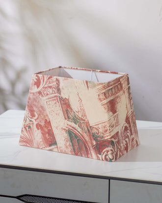 Abstract Art Cotton Tapered Rectangle Lamp Shade
