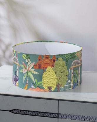 Coconut Tree Printed Round Lamp Shade