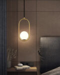 Oval Ring Ceiling Light Grass Pendant Light