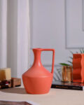 Modern Matte Finish Ceramic Face Flower Vase | 5 x 9 inches