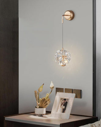 Aurora Crystal Orb Wall Lamp