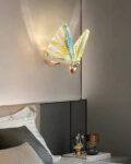 Butterfly Glass Wall Light