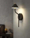 Noir Curve Matte Black Wall Sconce