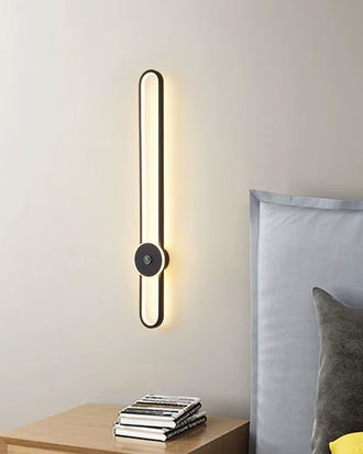 Solar Axis LED Wall Sconce - Black