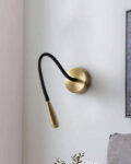 Flexible Wire LED Golden Wall Light