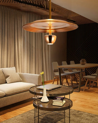 Sunveil Pendant Light - Amber Clear