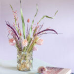 Diamond Cut Brown Glass Vase without Flower | 5 x 6 inches