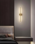 Modern Linear LED Wall Light - Gold
