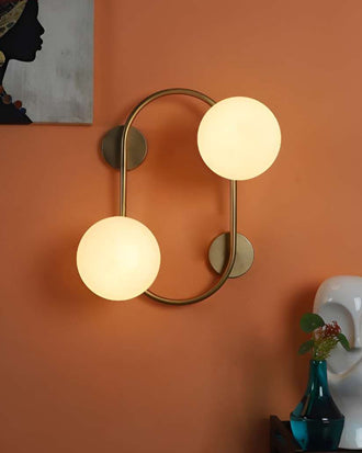 Orbit Duo Globe Wall Light