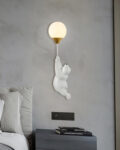 Flying Bear Balloon Wall Light