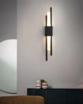 Modern Linear Wall Light - Black