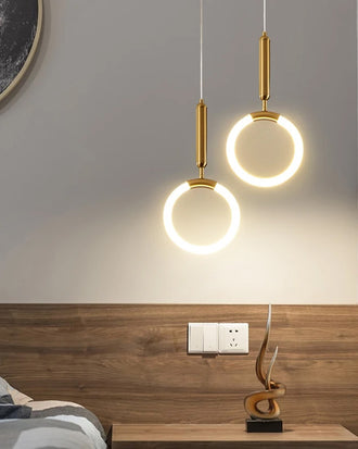 Luminous Ring LED Pendant Light - Set Of 2