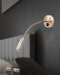 3 W Flexible LED Wall Light- Gold