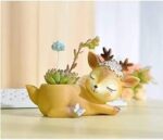 Mangalamcrafts Handcrafted Sleeping Deer Made of Resin for Home Decor