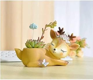 Mangalamcrafts Handcrafted Sleeping Deer Made of Resin for Home Decor