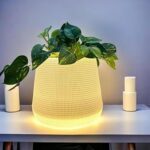 RSP HOME DECOR Illuminati LED Multi-Colour Plastic Pots for Indoor Plants with Drainage Hole, Lighted Planter for Home Decor, Living Room, Kitchen, Bedroom, Table Top, Office, Gifting