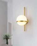Luna Frosted Globe Wall Sconce