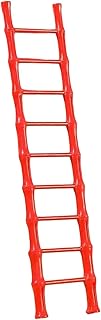 LR Decor E-Shop Mini Ladder Figurine Chinese New Year Decor for Party Fairy Garden Bookshelf Red 9 Step