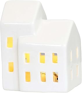 UJEAVETTE® Ceramic House Night Light Modern Stand for Celebrations Home Wedding Decor