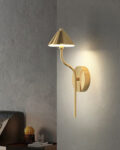 Golden Mushroom Wall Lamp