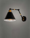 Industrial Noir Swing Arm Wall Sconce