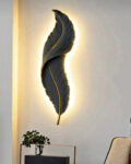 Feather Glow Wall Sconce - Black