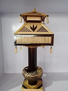 Handmade Bamboo Table Lamp,Sweet Decorative Handmade Bamboo Craft Side Lamp