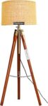 Hopdezyo Italian Lamp with Home Decor Corner Design Jute Drum Shade, Bulb, Wiring, E27 Holder Included, Pack of 1, LED, Brown
