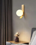 Frosted Glass Ball Wall Light