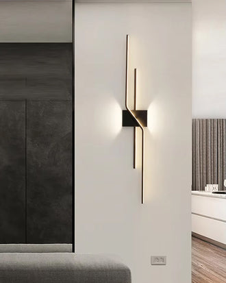 Sculptural Linear LED Wall Sconce