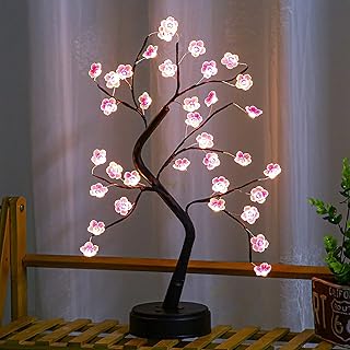 YAGVIZ Bonsai Tree Light with Adapter Included, Tree Lamps for Living Room, Cute Night Light for House Decor, Good for Gifts, Home Decorations, Weddings, Christmas and More