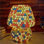 Mushroom Shaped Mosaic Glass Lamp for Home/Office/Festival Decoration (Bulb Not Included) (Table Lamps- 01, 23cm) (3)