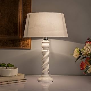 Homesake Table Lamp Antique Home Decor with Shade, Side Table Lamp, for Bedroom Decoration Items, Lamp for Bedroom Table, Balcony/Room Decoration Items Outdoor, Diwali Decoration Items