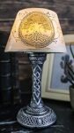 Ebros Gift 7" Tall Mini Celtic Divinity Tree of Life and Wisdom Figurine LED Night Light with Celtic Knotwork Patterns and Lace Vines Desktop Countertop Courtesy Lamp