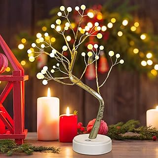 Dravizon Bonsai Tree Light for Room Decor, Aesthetic Lamps for Living Room, Cute Night Light for House Decor, Good Ideas for Gifts, Home Decorations, Weddings,Christmas, Holidays and More (Warm White)
