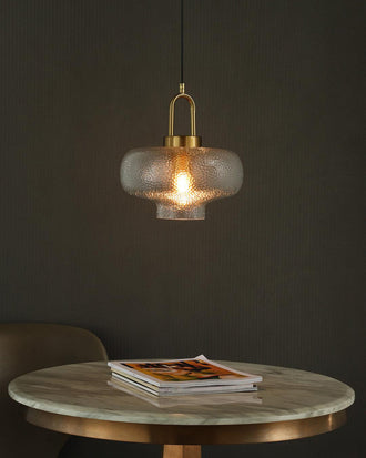 Textured Ember Pendant Light