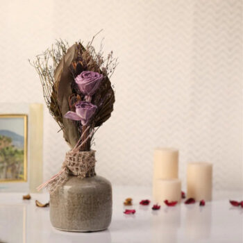 Palm Oasis Terracotta Vase | 6 x 10 inches