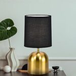 MAGIK Silver Shot LED Table Lamp (Copper + Black) Metal Base, 5W E14 Base Bulb Included, for Bedroom, Dining, Living Room