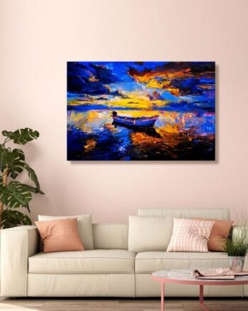 Graphic Print Canvas Painting 36" x 24"