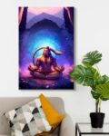 Hanuman Meditation Canvas Wall Art Painting