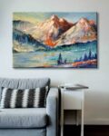 Mountain Print Framed Wall Art Painting