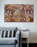 Radha Krishna Print Framed Wall Art Painting