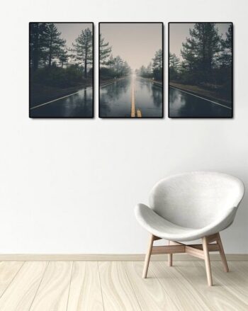 Set of 3 Tree Print Wall Frames