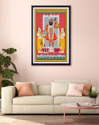 Shrinathji Printed Canvas Painting Wall Decor