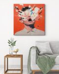 Graphic Print Square-Shaped Wall Art