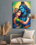 Shiva and Parvati Canvas Wall Art Painting