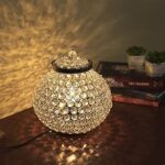 Homesake Cauldron Crystal lamp 315 Decorative Table Lamp (Golden)